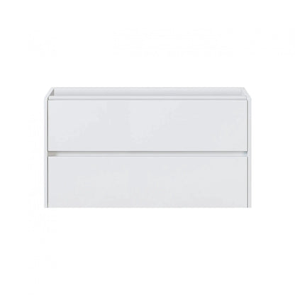 Badmeubelset Abruzzo wastafel en spiegelkast 80 cm Hoogglans Wit SaniSupreme Sanisupreme