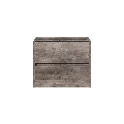 Badmeubel Set Abruzzo wastafel en spiegelkast 60 cm Steen SaniSupreme Sanisupreme