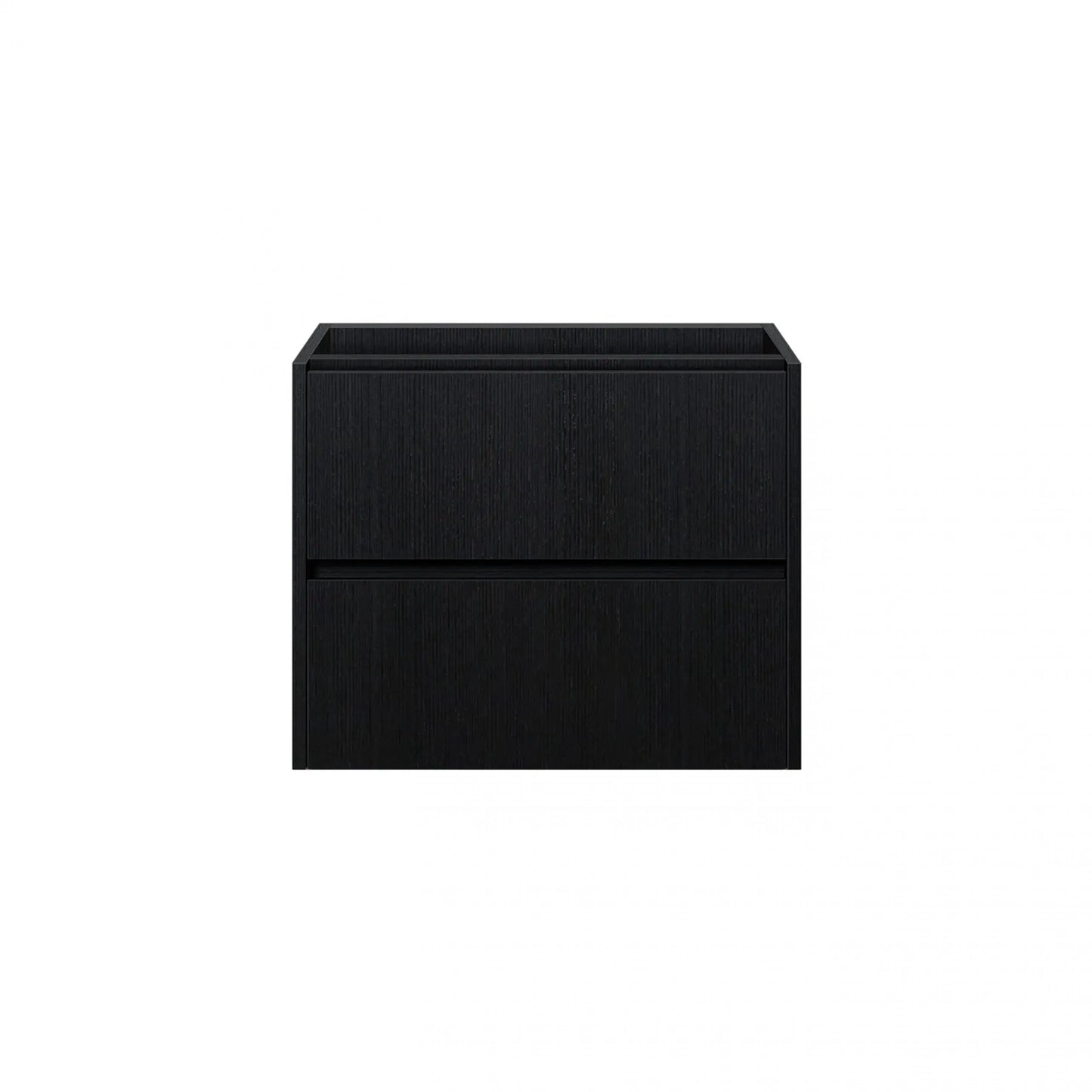 Badmeubel Set Abruzzo wastafel en spiegelkast 60 cm Zwart SaniSupreme Sanisupreme