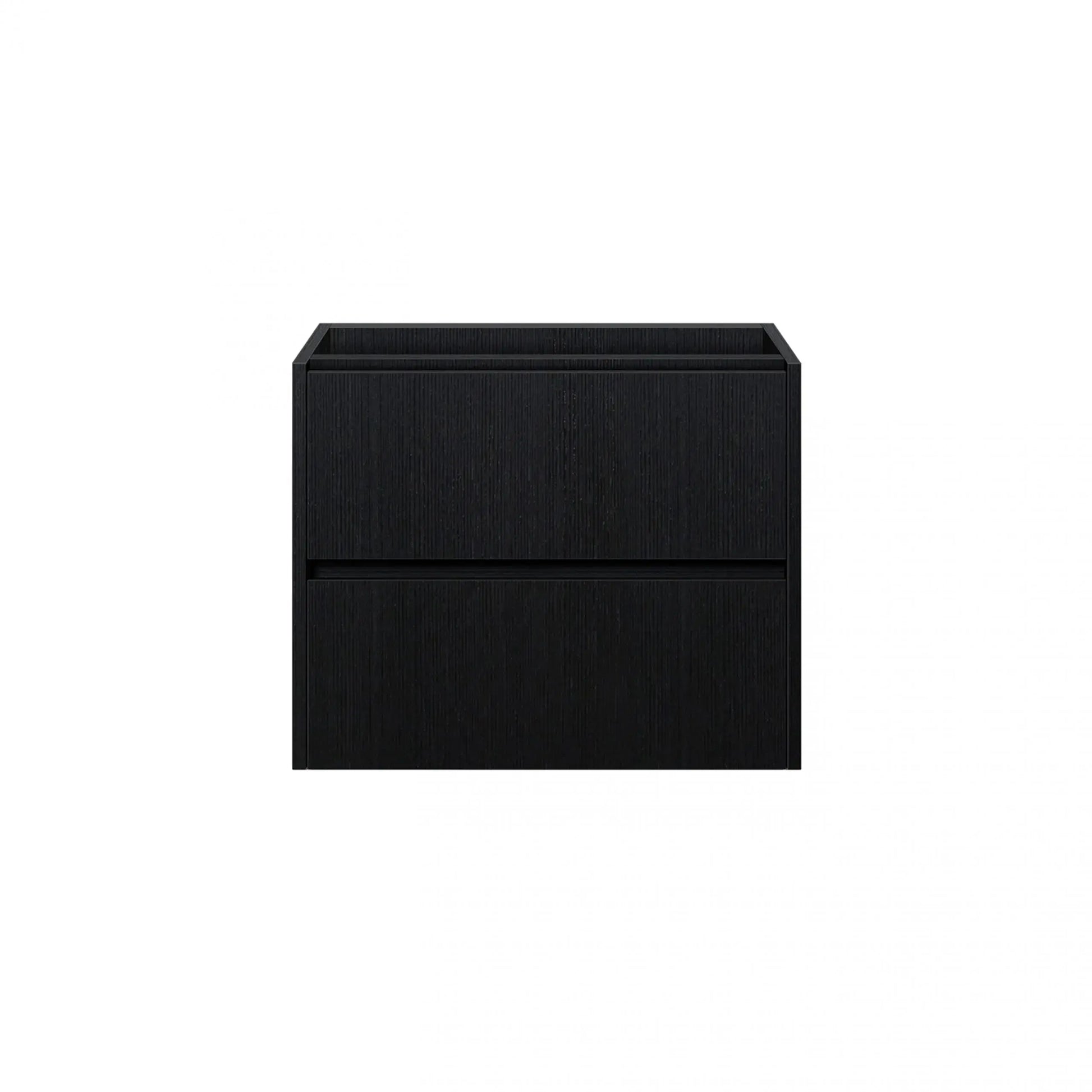 Badmeubel Set Abruzzo wastafel en spiegelkast 60 cm Zwart SaniSupreme Sanisupreme