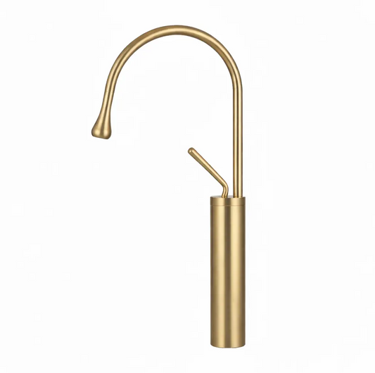 Wastafelkraan-aquasoft-hoog-geborsteld-goud