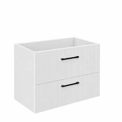 Wastafelonderkast Livia 80 cm Wit met 2 Lades SaniSupreme