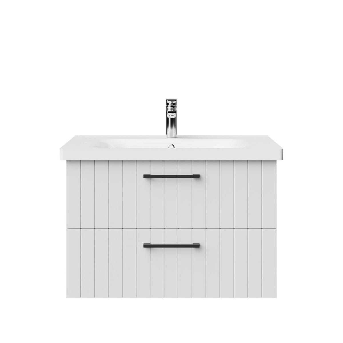 Wastafelonderkast Livia 80 cm Wit met 2 Lades SaniSupreme4