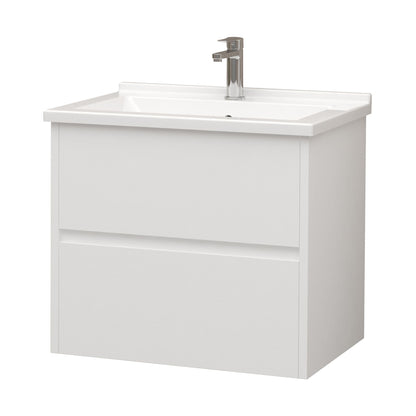 Wastafelonderkast Nerano 60 cm Glanzend Wit met 2 Lades SaniSupreme3
