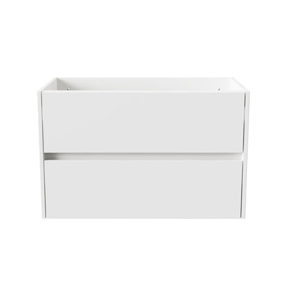 Wastafelonderkast Nerano 80 cm Glanzend Wit met 2 Lades SaniSupreme