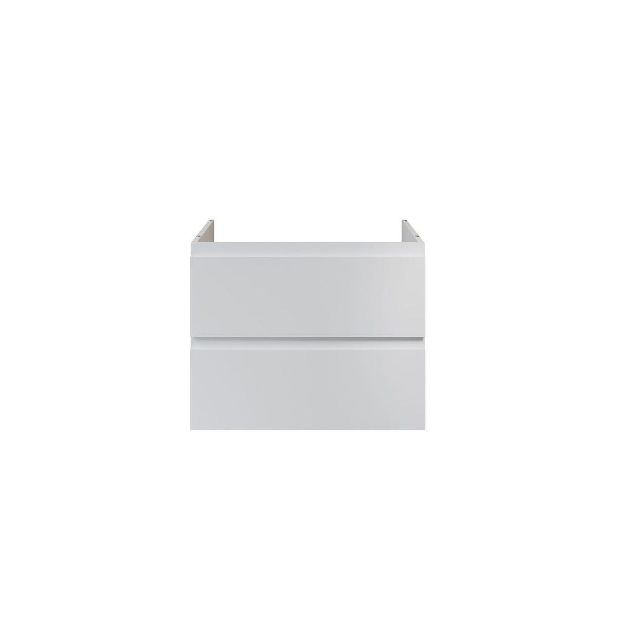 Nuvessa Wastafelonderkast 76 cm Mat Wit 2 Softclose Lades Greeploos SaniSupreme