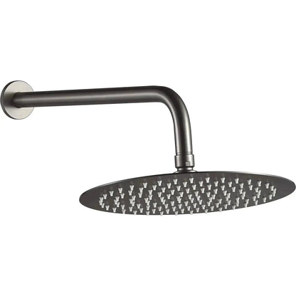 SaniSupreme Aqua-AeroLine Inbouw Doucheset Rond LCD Display 30 cm Gun Metal Sanisupreme