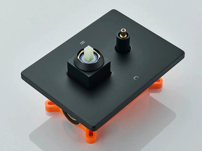 AKTIE - SaniSupreme Doucheset Firenze 12 inch - 30 cm. regendouche vierkant 3 - weg zwart inbouw