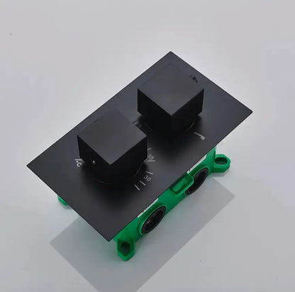 AKTIE SaniSupreme Doucheset Manhattan Premium Plafond 40x80 cm regendouche vierkant 2 - weg zwart inbouw