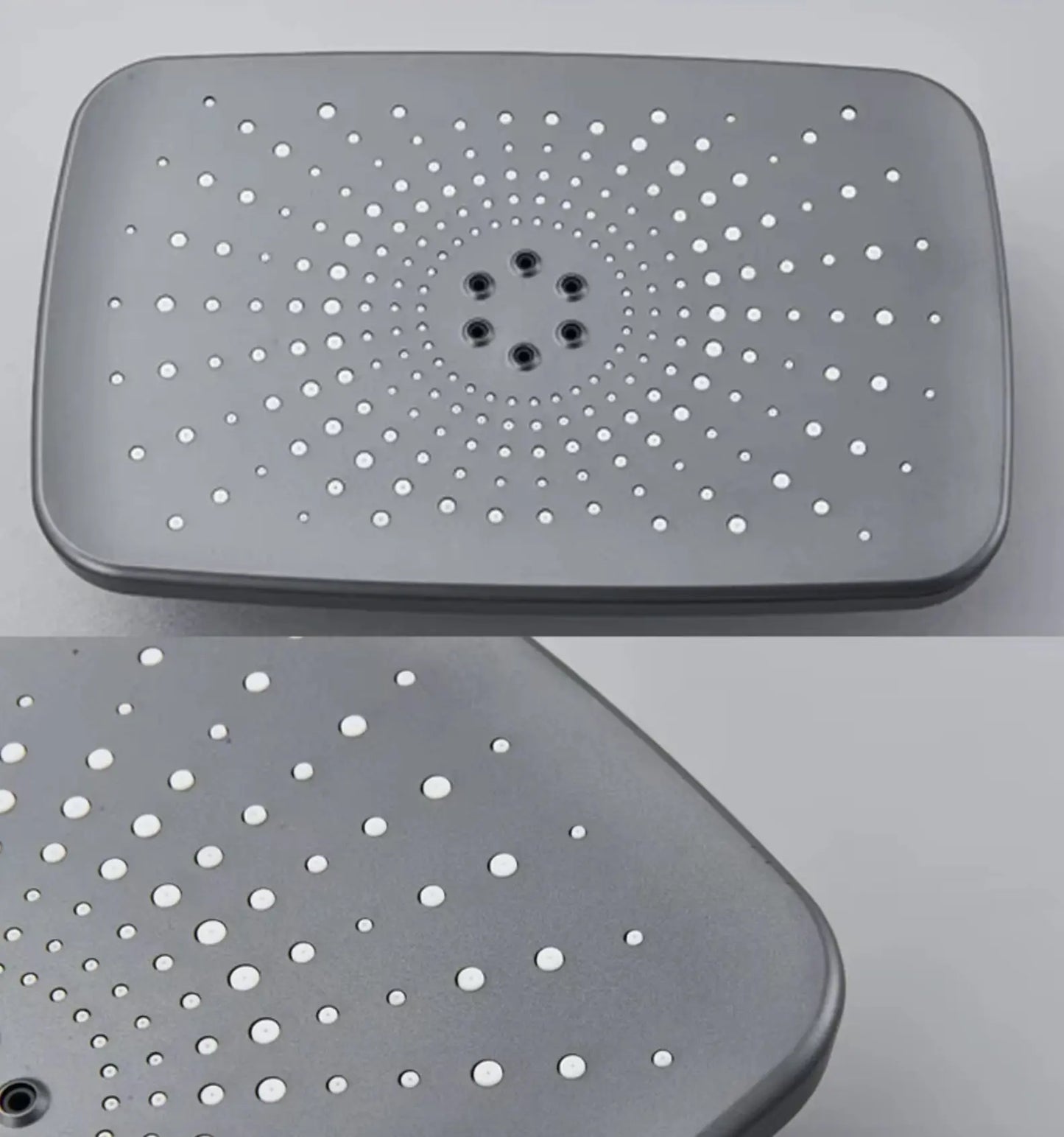 AKTIE SaniSupreme Montana Premium opbouw bad doucheset 4 - weg met baduitloop en bidet regendouche 28x18 cm Gunmetal grijs