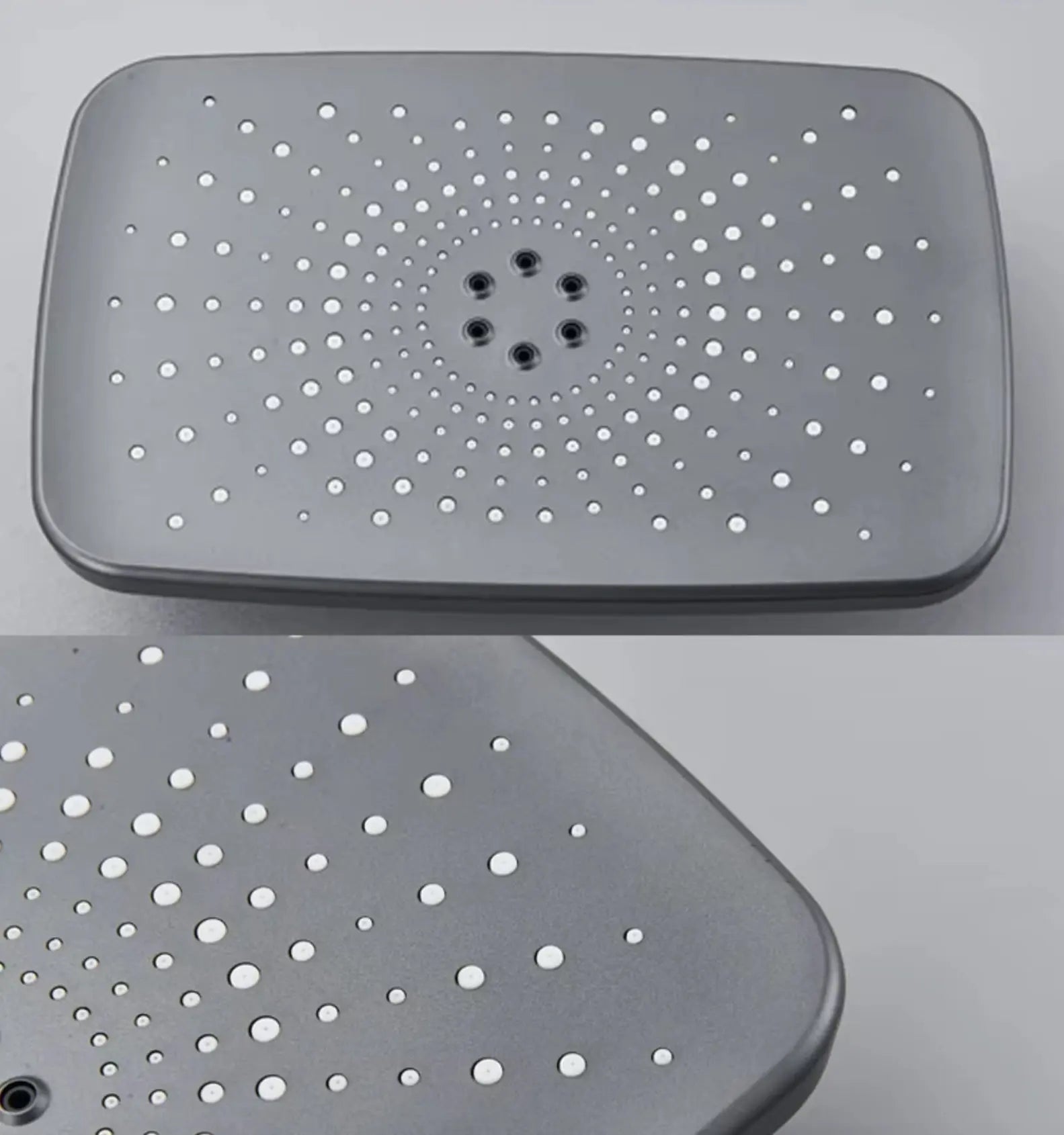 AKTIE SaniSupreme Montana Premium opbouw bad doucheset 4 - weg met baduitloop en bidet regendouche 28x18 cm Gunmetal grijs