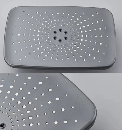 AKTIE SaniSupreme Montana Premium opbouw bad doucheset 4 - weg met baduitloop en bidet regendouche 28x18 cm Gunmetal grijs