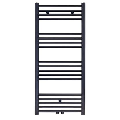 Badkamer Radiator Handdoekverwarming 1200 x 500 Blackline mat zwart