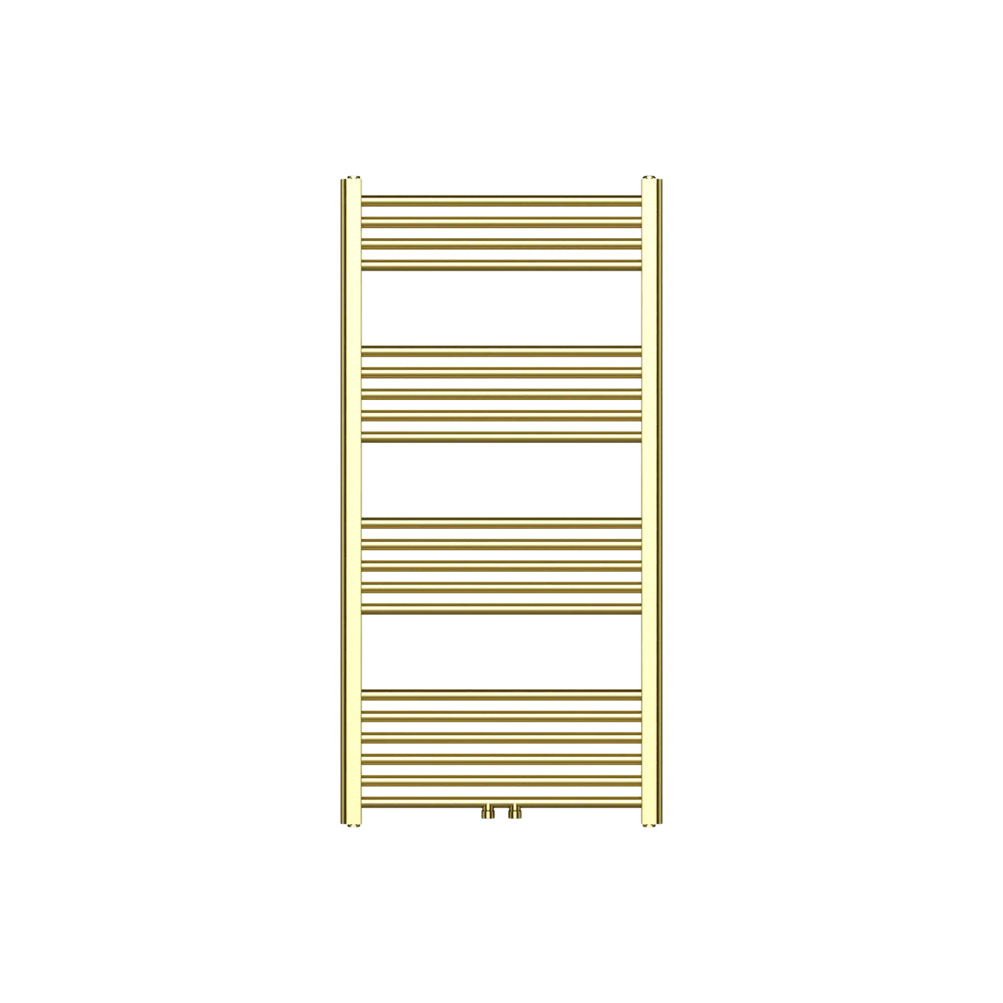 Badkamer Radiator Handdoekverwarming PremiumLine Geborsteld Goud Middenaansluiting 1200X600 - 414 WATT