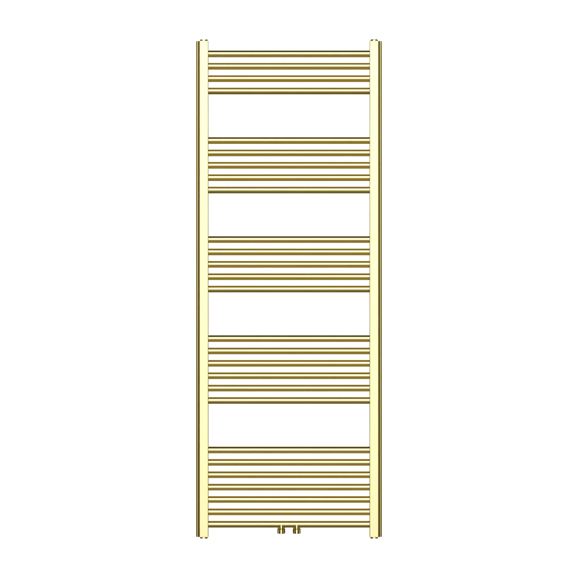 Badkamer Radiator Handdoekverwarming PremiumLine Geborsteld Goud Middenaansluiting 1600X600 - 557 WATT