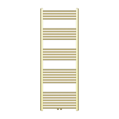 Badkamer Radiator Handdoekverwarming PremiumLine Geborsteld Goud Middenaansluiting 1600X600 - 557 WATT