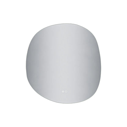 Spiegel Pebbles organische vorm met led verlichting, dimbaar en verwarming 80x85 Sanisupreme Sanisupreme