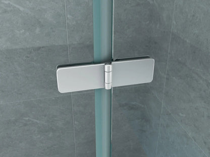 Badwand Douchewand Sanisupreme WellnessLine Series 130X140 CM Veiligheidsglas 8 MM Helder Glas Vlak