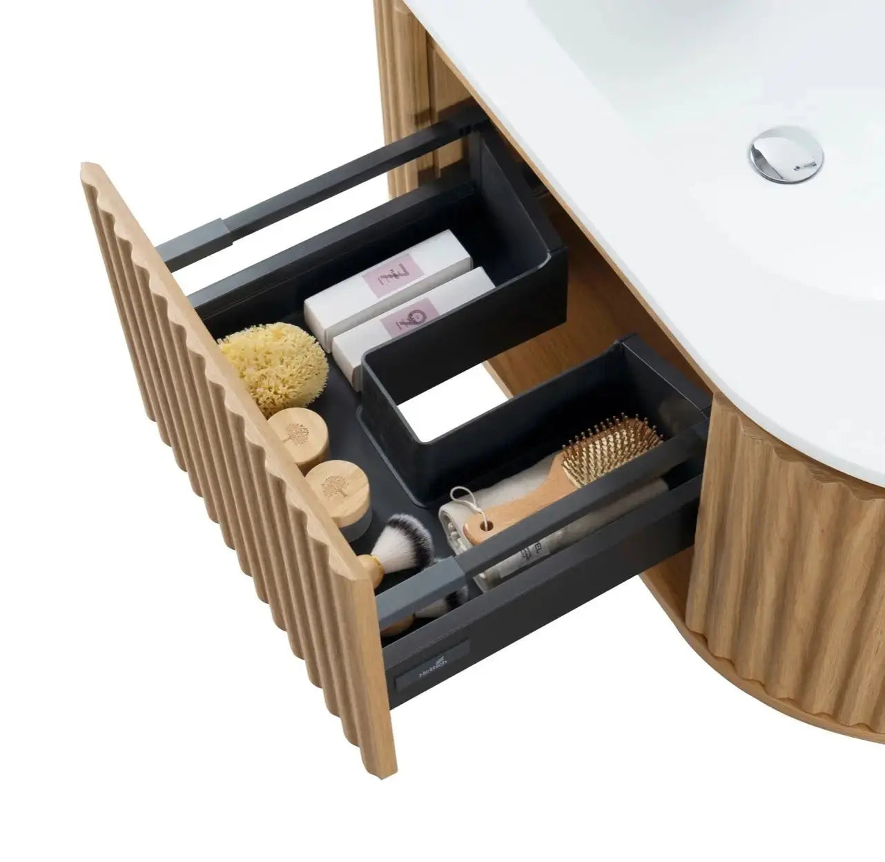 Begonia Complete wastafelonderkant 99X42X52,5cm Eiken