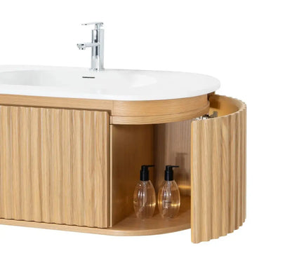 Begonia Complete wastafelonderkant 99X42X52,5cm Eiken