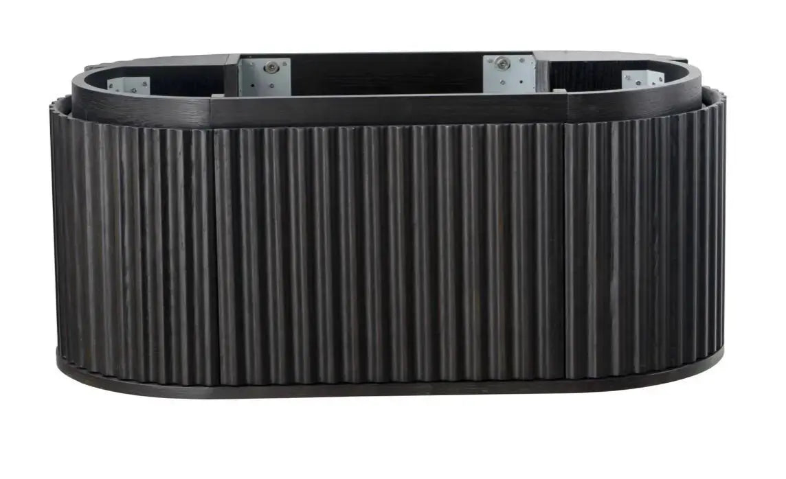 Begonia Complete wastafelonderkant 99X42X52,5cm Zwart Eiken