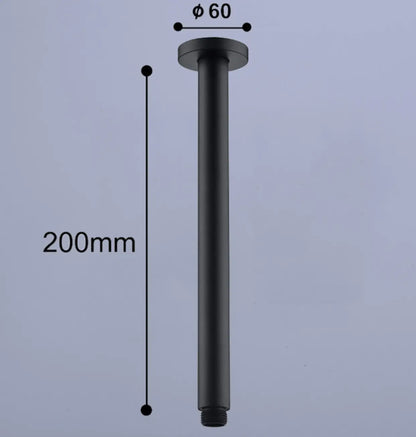 BESTE KEUS: SaniSupreme® Inbouw Doucheset Malaga Blackline Premium- 2 weg 16 inch. regendouche rond - rechthoek mat zwart