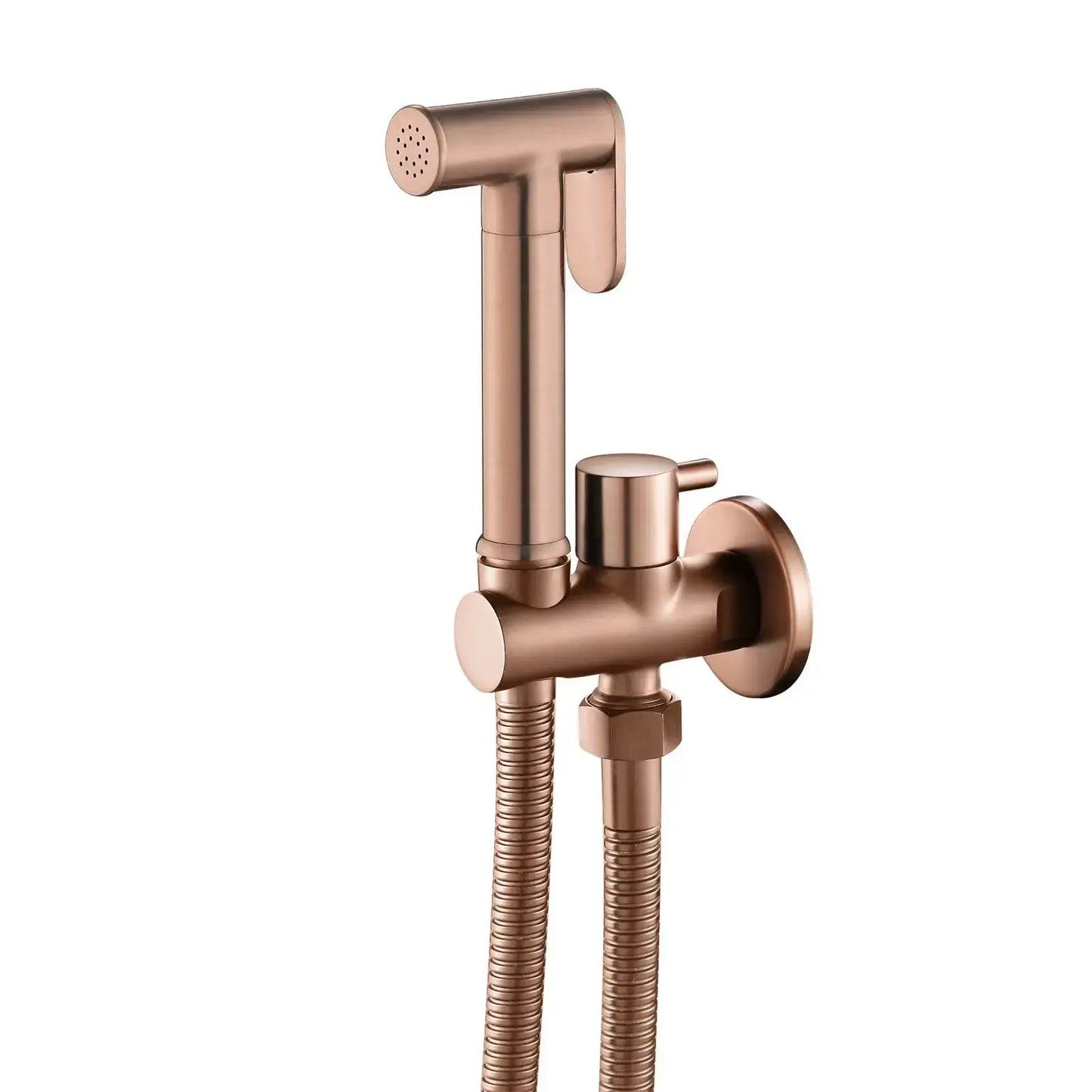 ProLine Bidet handdouche komplete set geborsteld koper koud water SaniSupreme