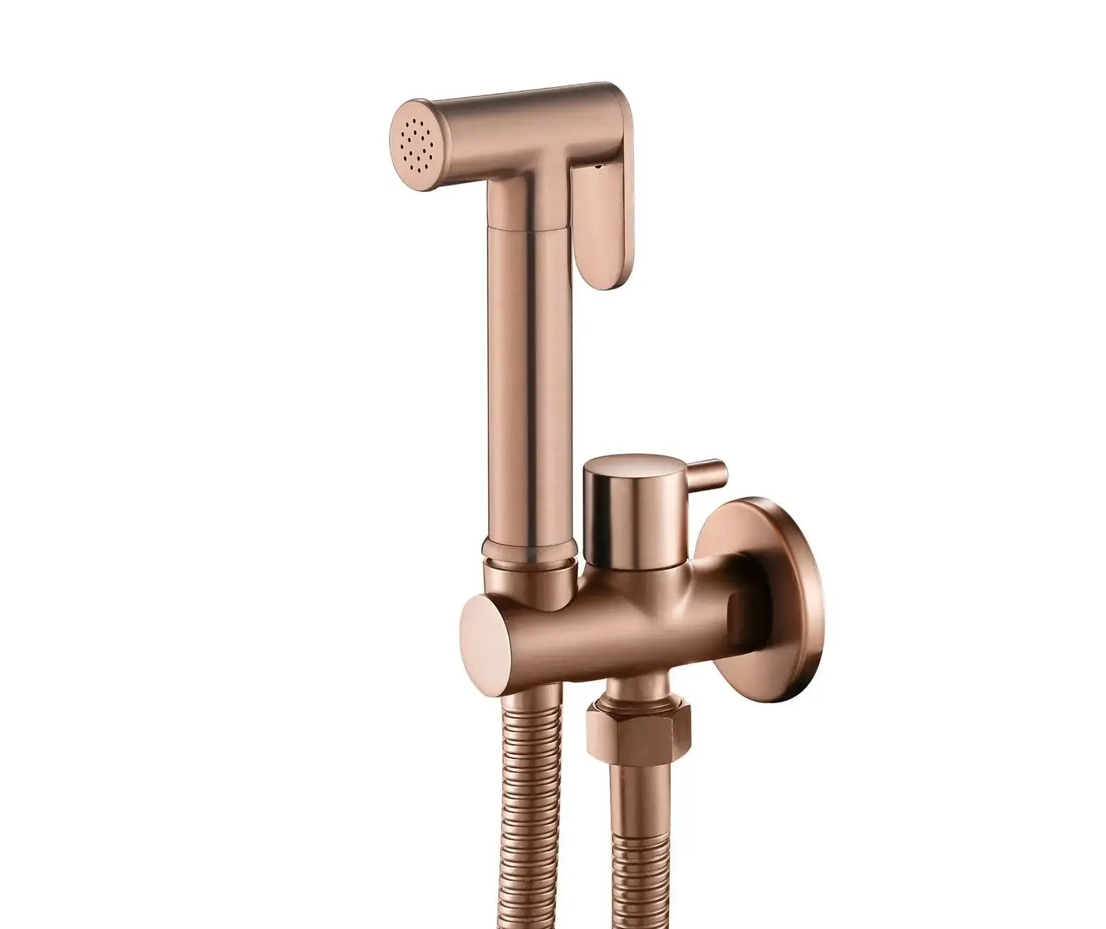 ProLine Bidet handdouche komplete set geborsteld koper koud water SaniSupreme