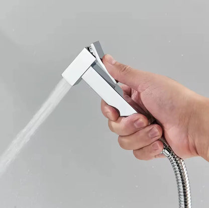 SaniSupreme ProLine Bidet handdouche komplete set chroom glans vierkant SaniSupreme