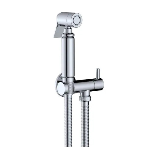 WC bidet sproeier ProLine set rond in Chroom SaniSupreme