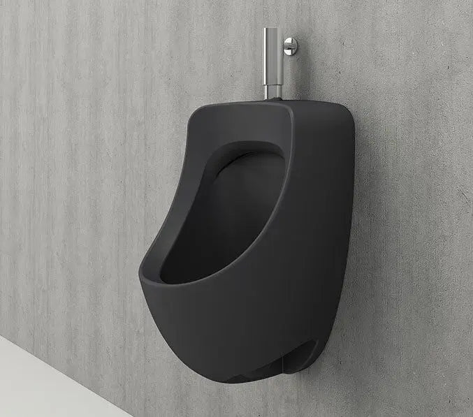 SaniSupreme Bocchi Urinoir met bovenaansluiting mat antraciet SaniSupreme
