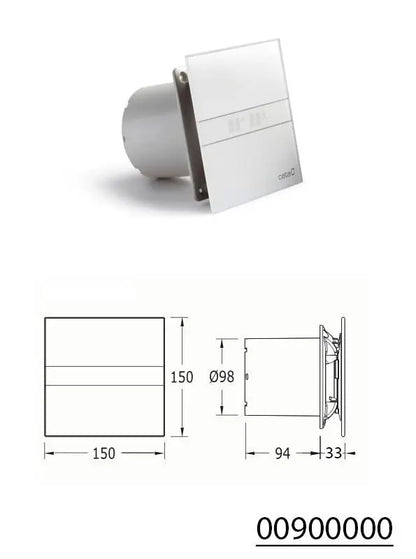 Cata E-100 GT badkamer ventilator Timer 4W/8W Ø100mm wit SaniSupreme