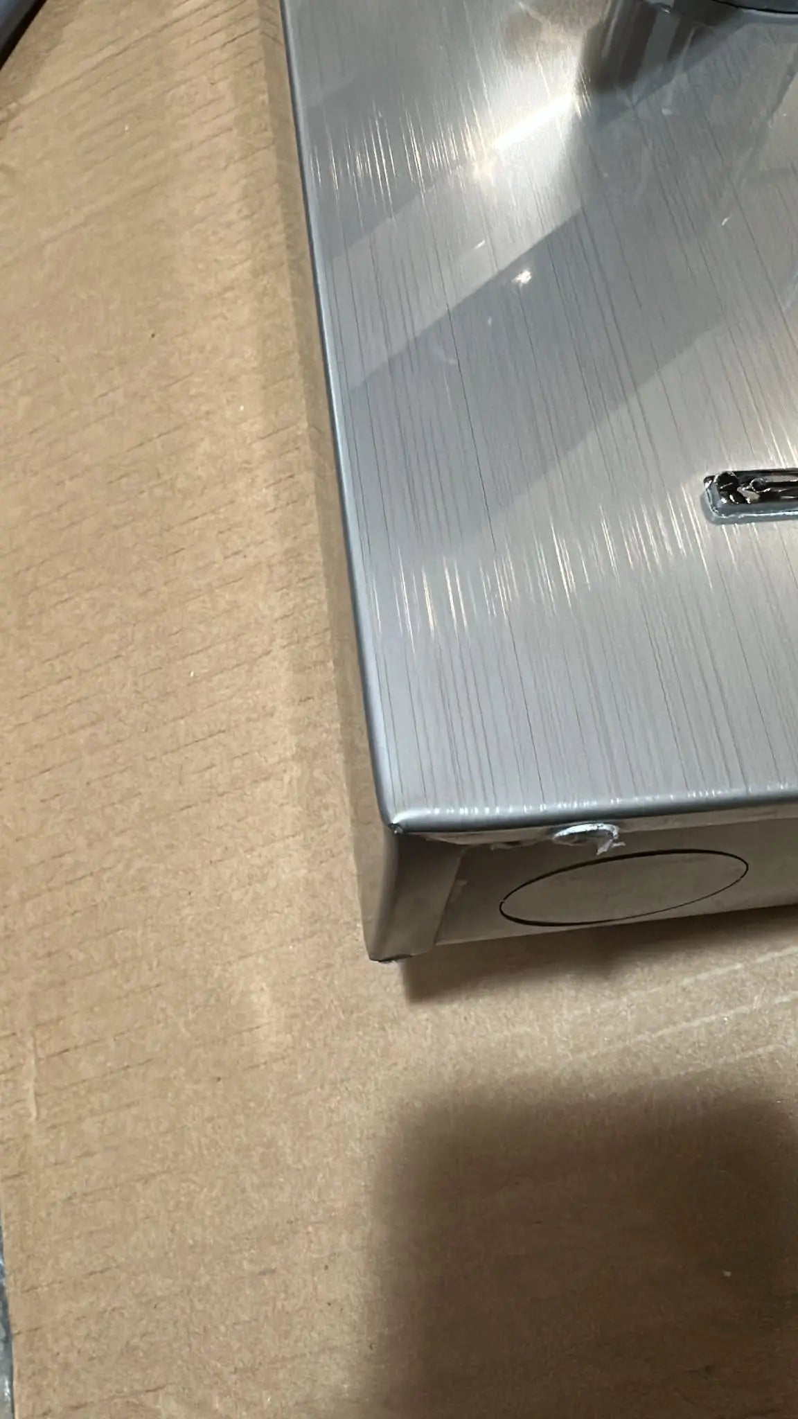 TWEEDEKANS Douchepaneel Opbouwdouche SaniSupreme Napoli LCD Premium Zilver RVS brushed TK2 Sanisupreme