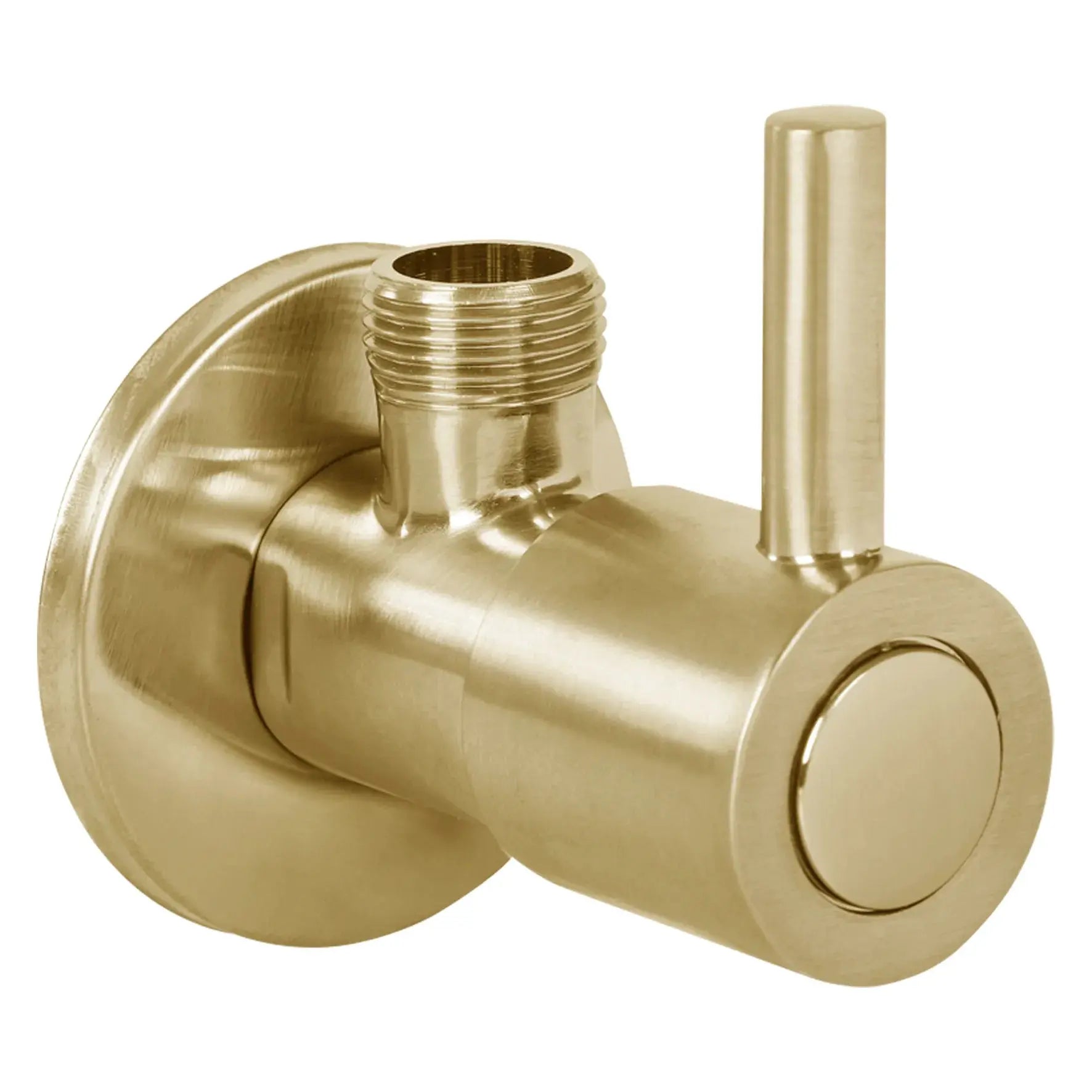 SaniSupreme Hoekstopkraan Geborsteld Goud Sanisupreme