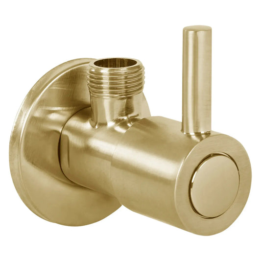 SaniSupreme Hoekstopkraan Geborsteld Goud Sanisupreme