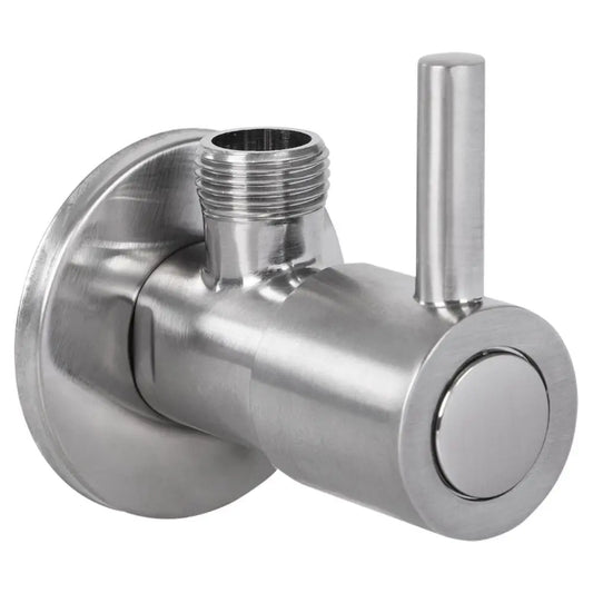 SaniSupreme Hoekstopkraan Mat Chroom RVS Sanisupreme