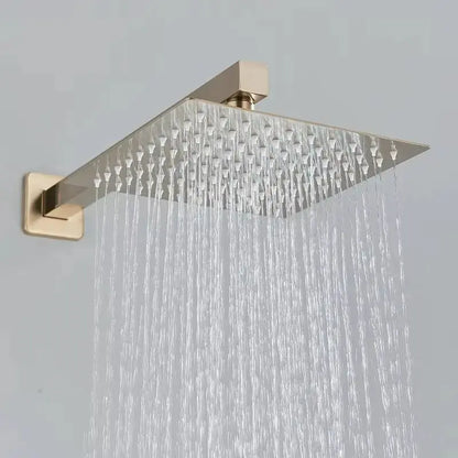 SaniSupreme SmartPulse Thermostatische Doucheset Regendouche 30 cm. wand Goud Geborsteld Sanisupreme