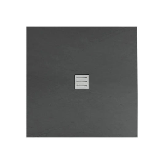 Douchebak Douchevloer SaniSupreme Acryl Mat Antraciet 80 x 80 cm