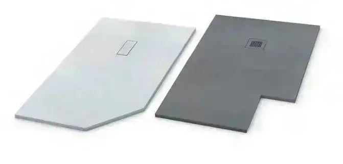 Douchebak Douchevloer SaniSupreme Flat 140x90x3 cm Excl.Sifon Composietsteen Rechthoek Mat Grijs