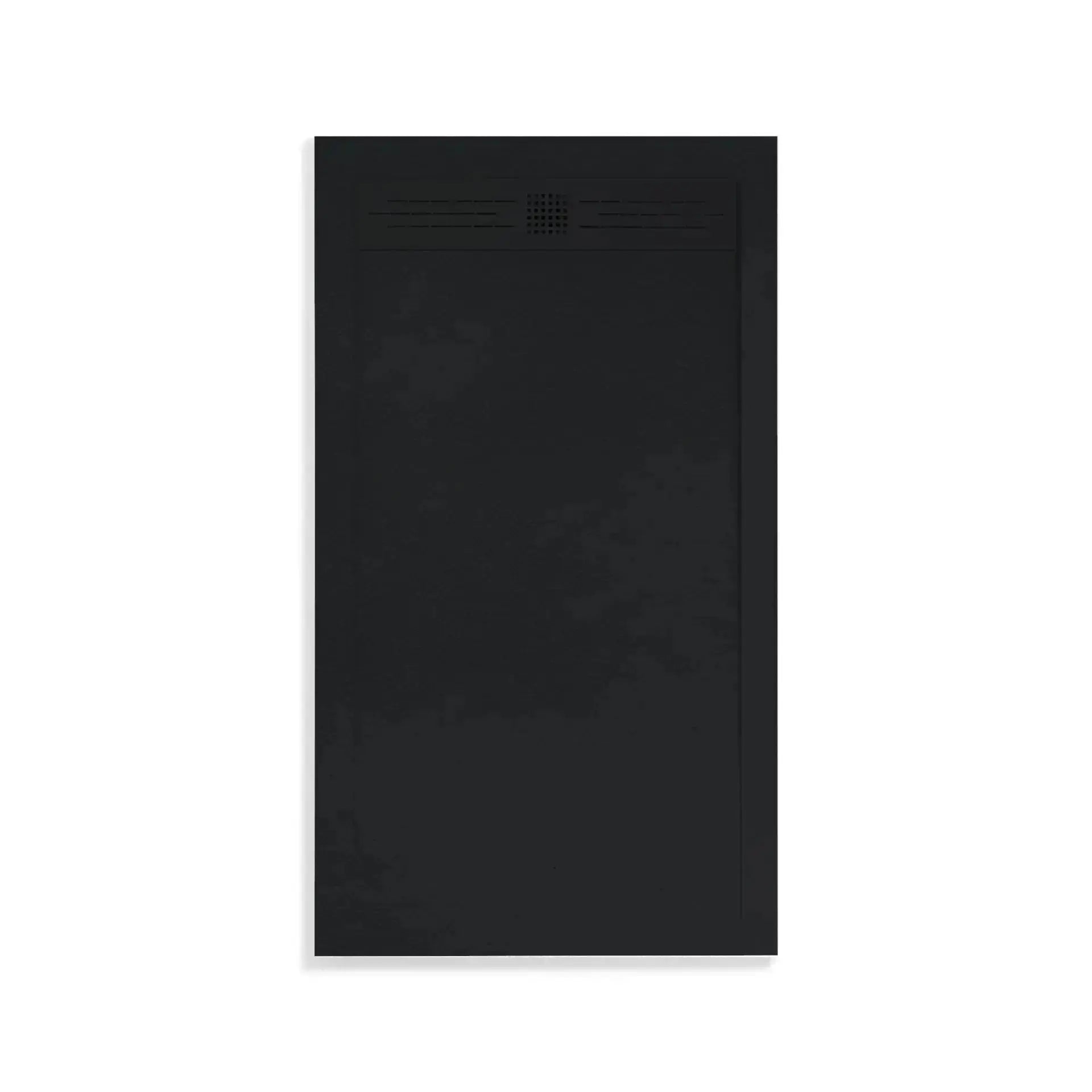 Douchebak Douchevloer SaniSupreme Thin 120x80x3 cm Excl.Sifon Composietsteen Rechthoek Mat Zwart
