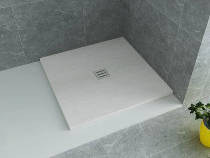 Douchebak SaniSupreme Acryl Mat Wit 80 x 80 cm