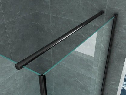 Douchecabine SaniSupreme Douchecabine Creavit Aloni 80 x 80 x 195 cm helder/ mat zwart draaideur