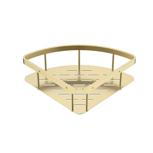 Sanisupreme Wand Hoekplank Doucherek Moderna geborsteld goud pvd coating Sanisupreme