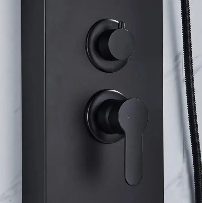 Douchepaneel Regendouche SaniSupreme® Capri zilver brushed