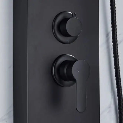 Douchepaneel Regendouche SaniSupreme® Capri zilver brushed