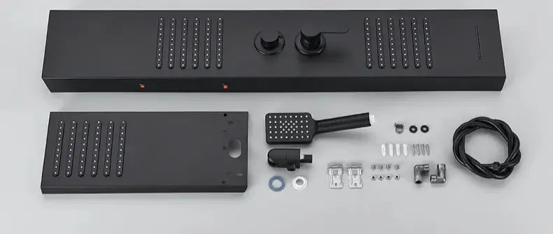 Douchepaneel Regendouche SaniSupreme® Capri zilver brushed