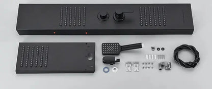 Douchepaneel Regendouche SaniSupreme® Capri zilver brushed