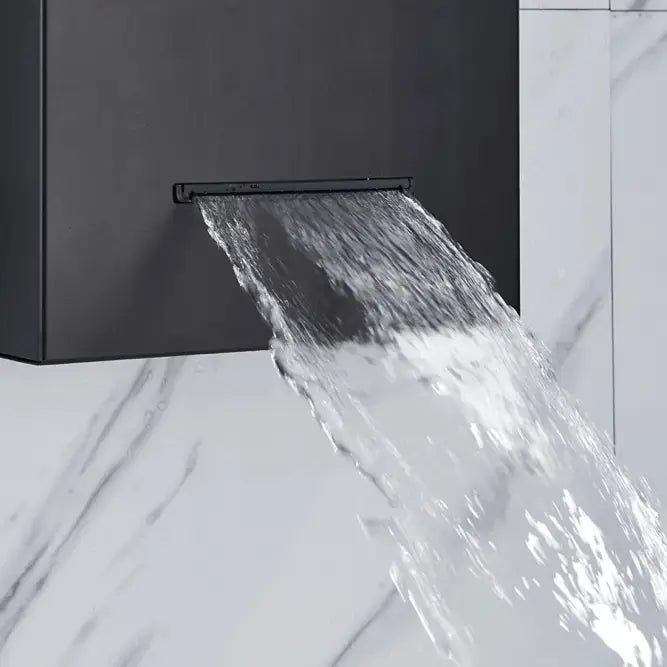 Douchepaneel Regendouche SaniSupreme® Capri zilver brushed