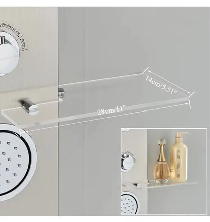 Douchepaneel Regendouche SaniSupreme® Firenze LCD Premium RVS Brushed