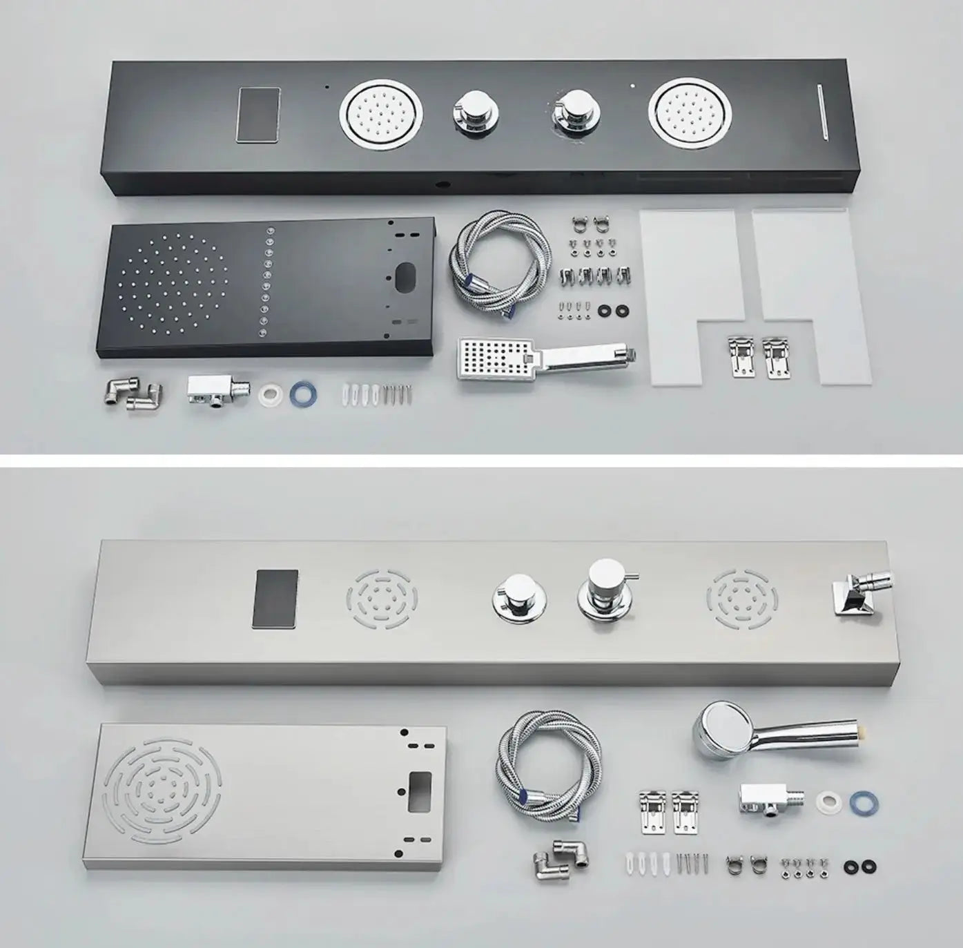 Douchepaneel Regendouche SaniSupreme® Firenze LCD Premium RVS Brushed